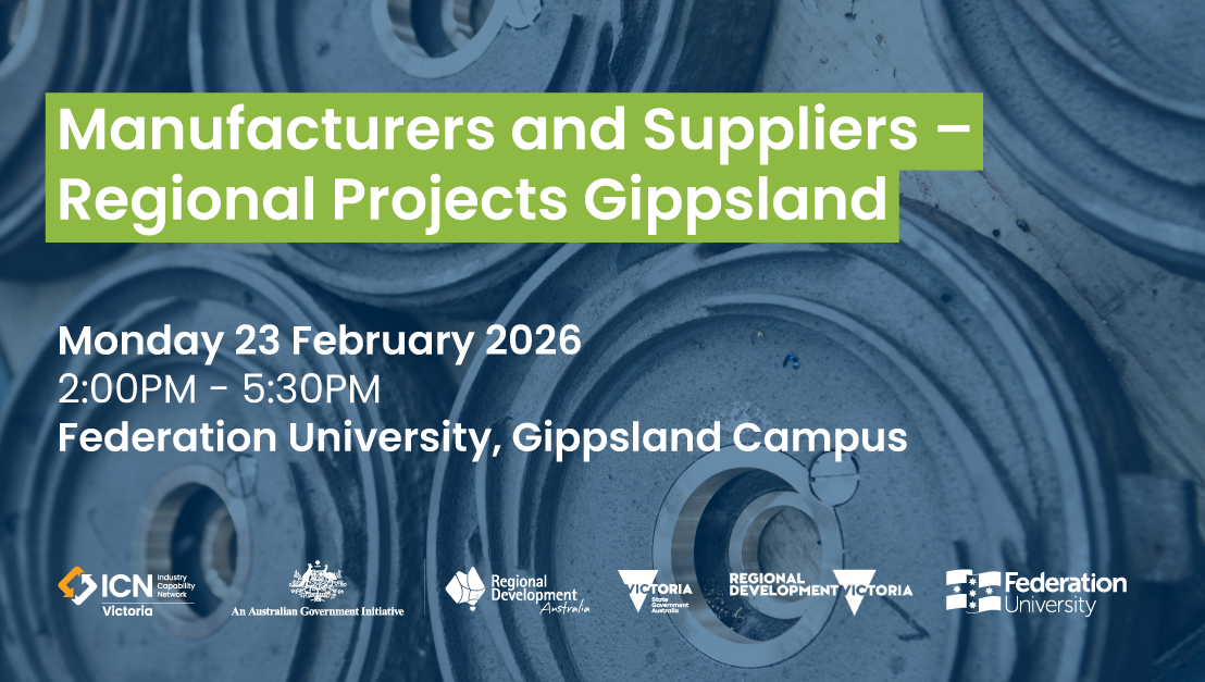 RDV Manufacturers and Suppliers – Regional Projects Gippsland event